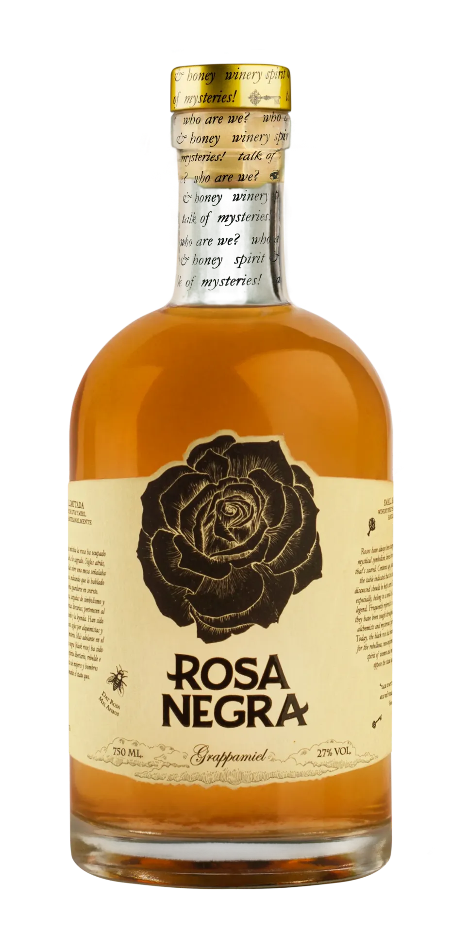 Grappamiel Rosa Negra Bot. 750cc