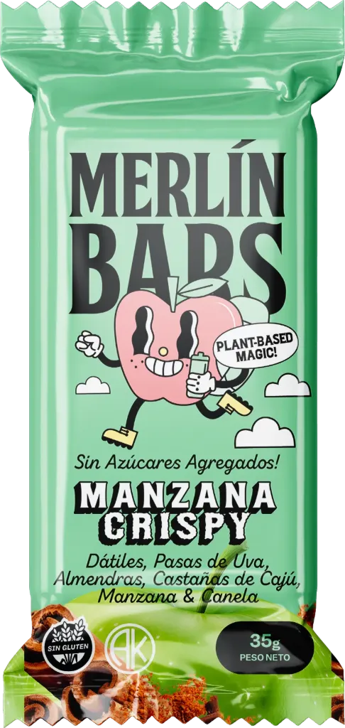 Merlín Bars Manzana Crispy 35gr 14x20